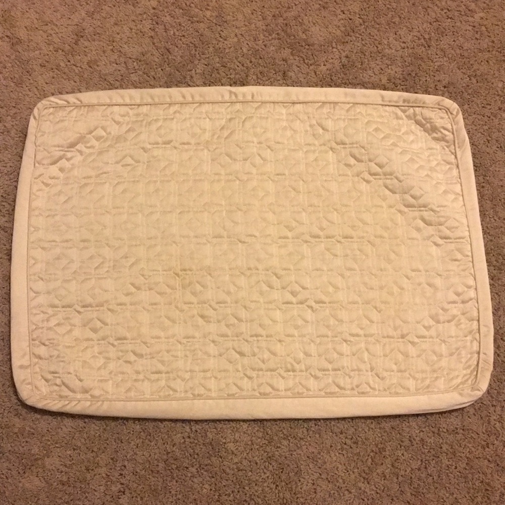 Set of two Macy’s gold quilted pillow shams